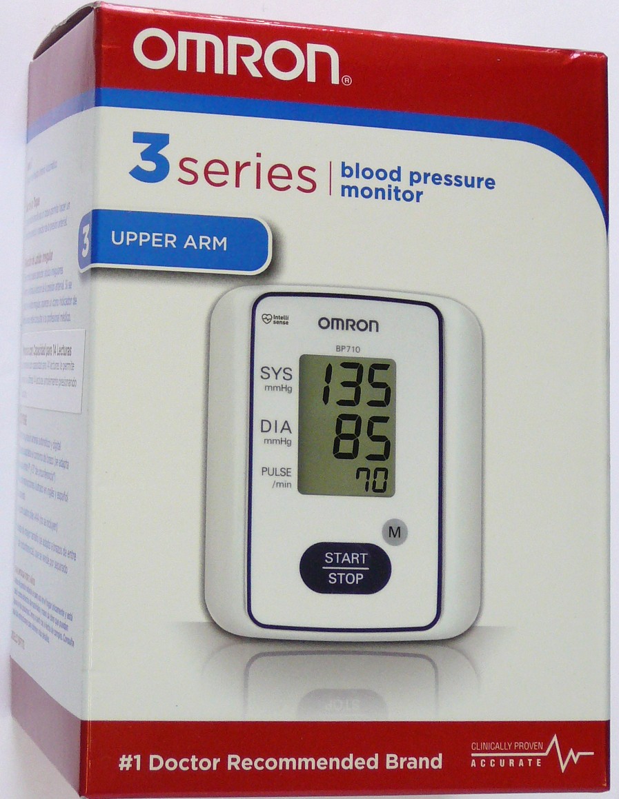 OMRON BP710 Automatic Blood Pressure Monitor, Requires 4 AAA batteries